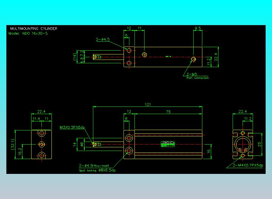 气立可CHELIC气缸油缸2D-NDO16x30-S