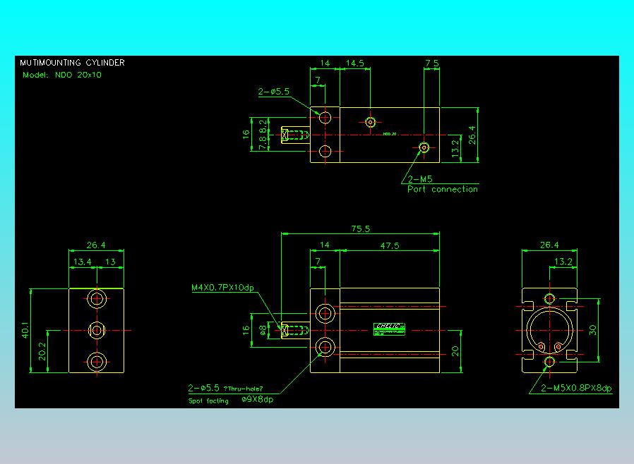 气立可CHELIC气缸油缸2D-NDO20x10