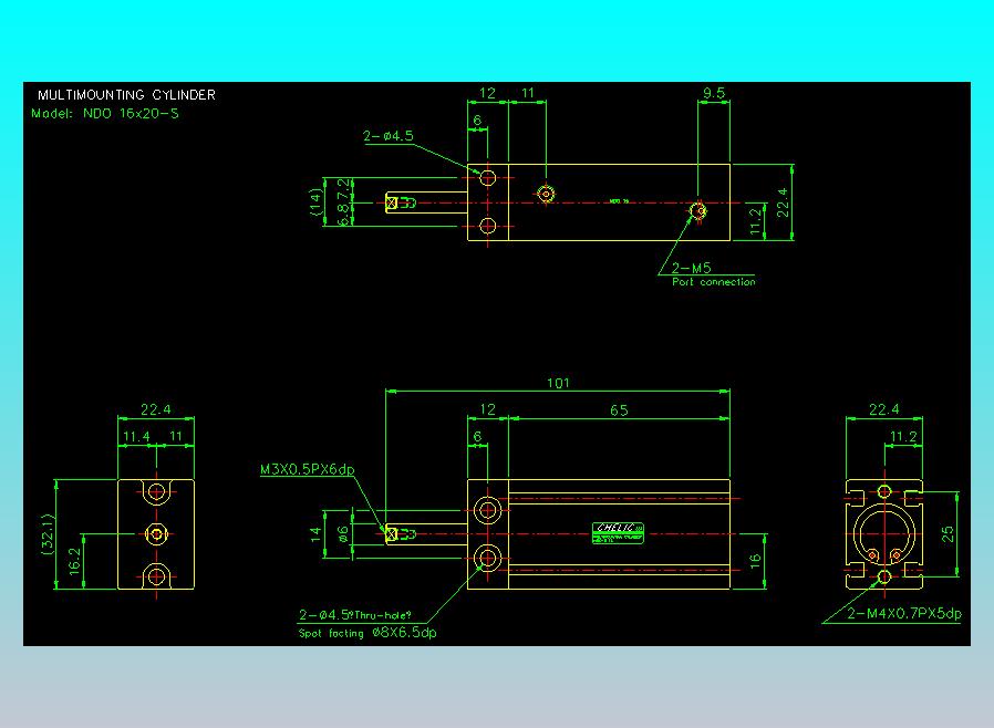 气立可CHELIC气缸油缸2D-NDO16x20-S
