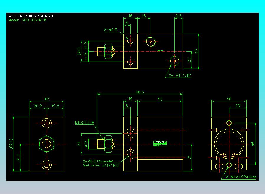 气立可CHELIC气缸油缸2D-NDO32x10-B
