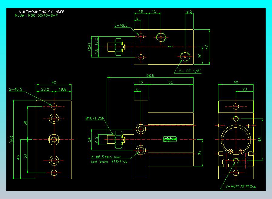 气立可CHELIC气缸油缸2D-NDO32x10-B-F