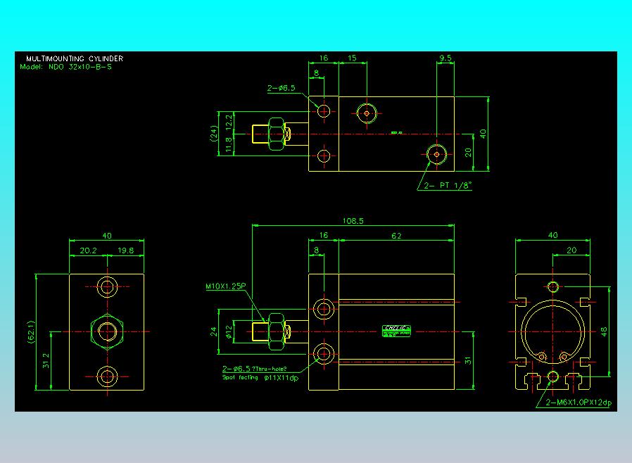 气立可CHELIC气缸油缸2D-NDO32x10-B-S