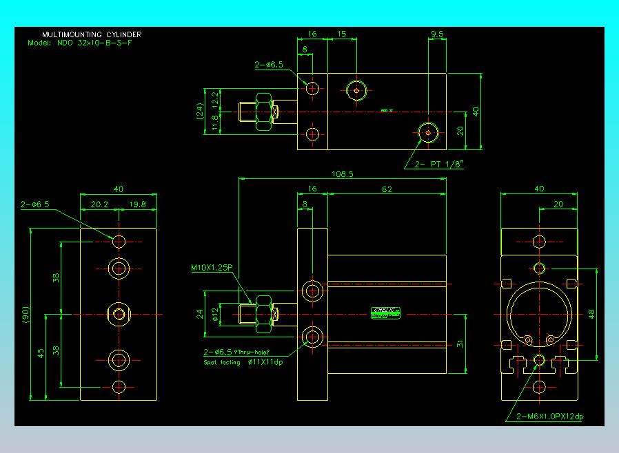 气立可CHELIC气缸油缸2D-NDO32x10-B-S-F