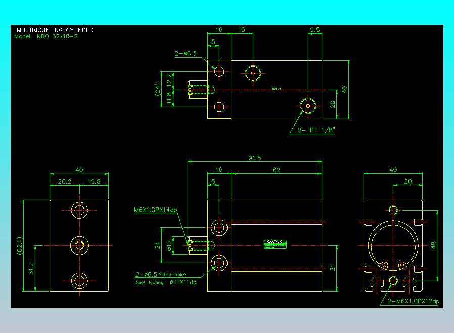 气立可CHELIC气缸油缸2D-NDO32x10-S