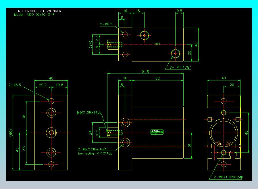 气立可CHELIC气缸油缸2D-NDO32x10-S-F