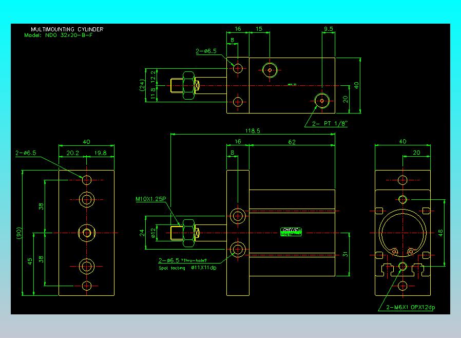 气立可CHELIC气缸油缸2D-NDO32x20-B-F