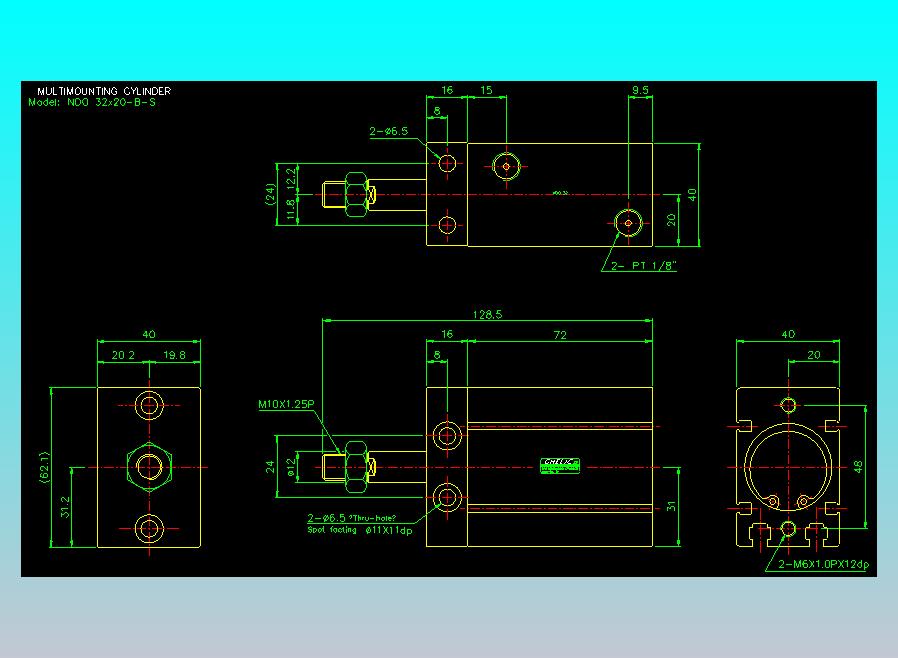气立可CHELIC气缸油缸2D-NDO32x20-B-S