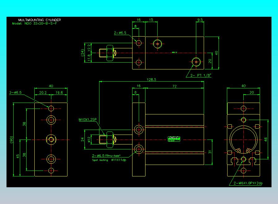 气立可CHELIC气缸油缸2D-NDO32x20-B-S-F