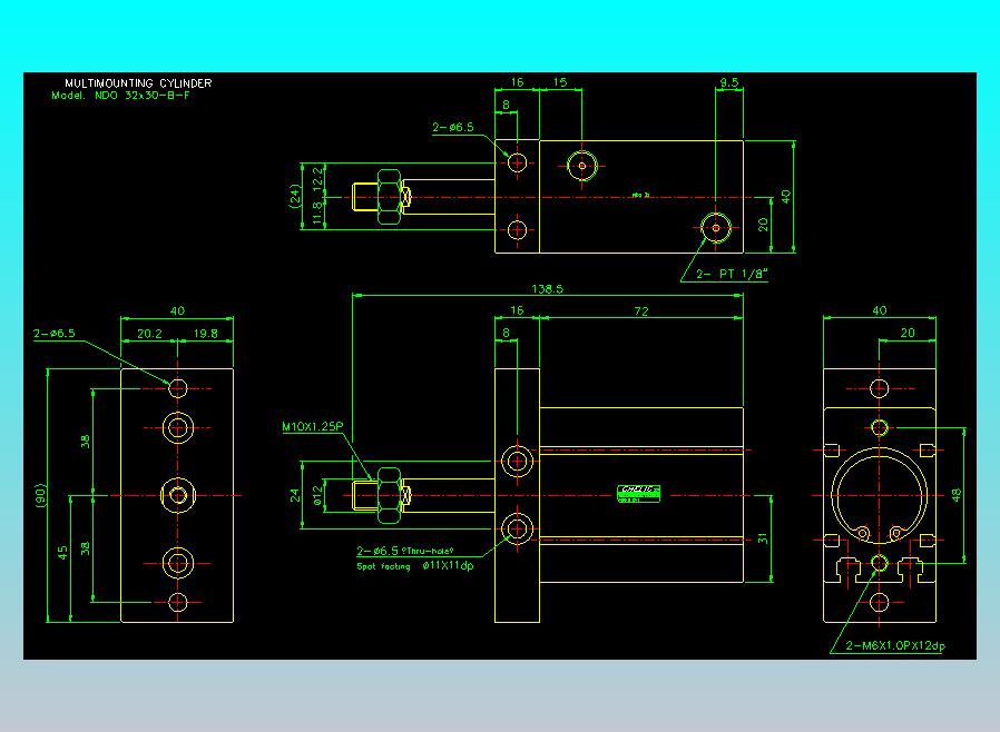 气立可CHELIC气缸油缸2D-NDO32x30-B-F