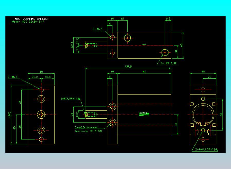 气立可CHELIC气缸油缸2D-NDO32x30-S-F