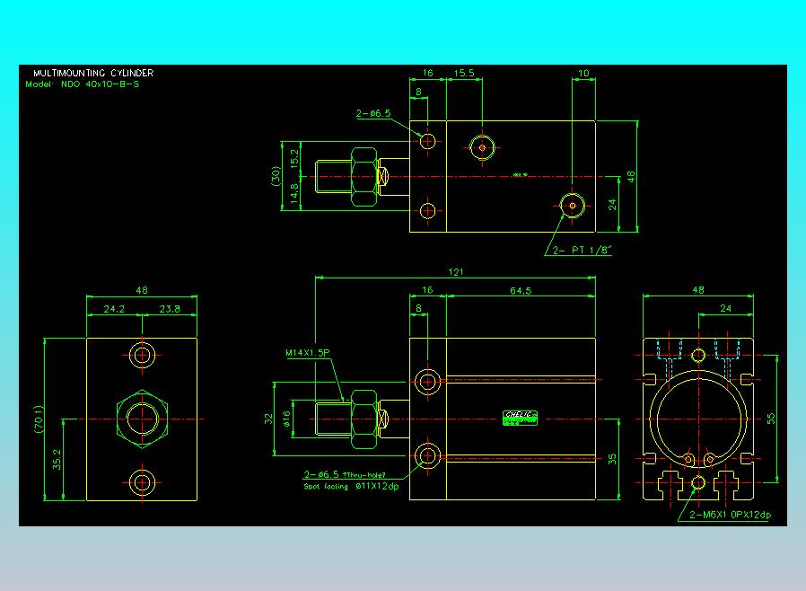 气立可CHELIC气缸油缸2D-NDO40x10-B-S