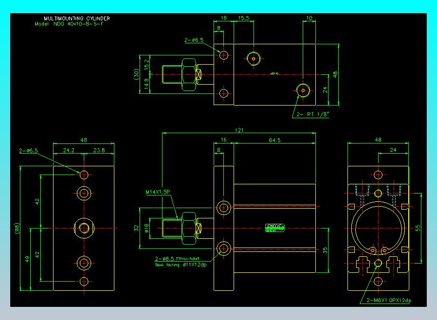 气立可CHELIC气缸油缸2D-NDO40x10-B-S-F