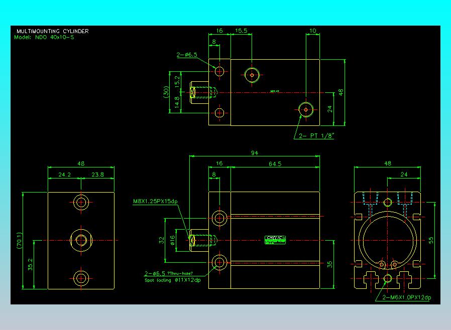 气立可CHELIC气缸油缸2D-NDO40x10-S