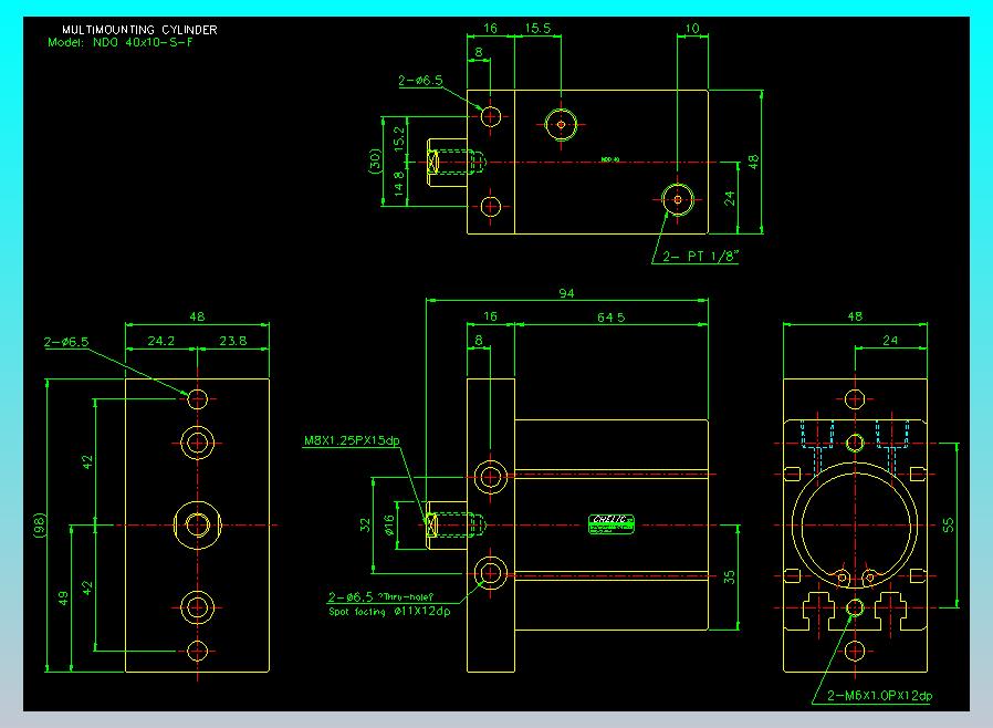 气立可CHELIC气缸油缸2D-NDO40x10-S-F