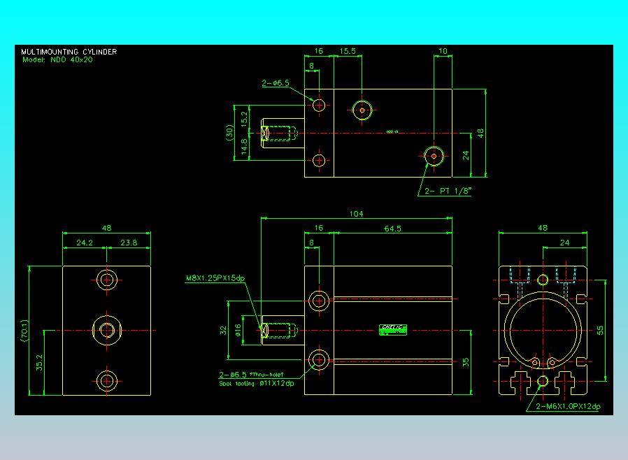 气立可CHELIC气缸油缸2D-NDO40x20
