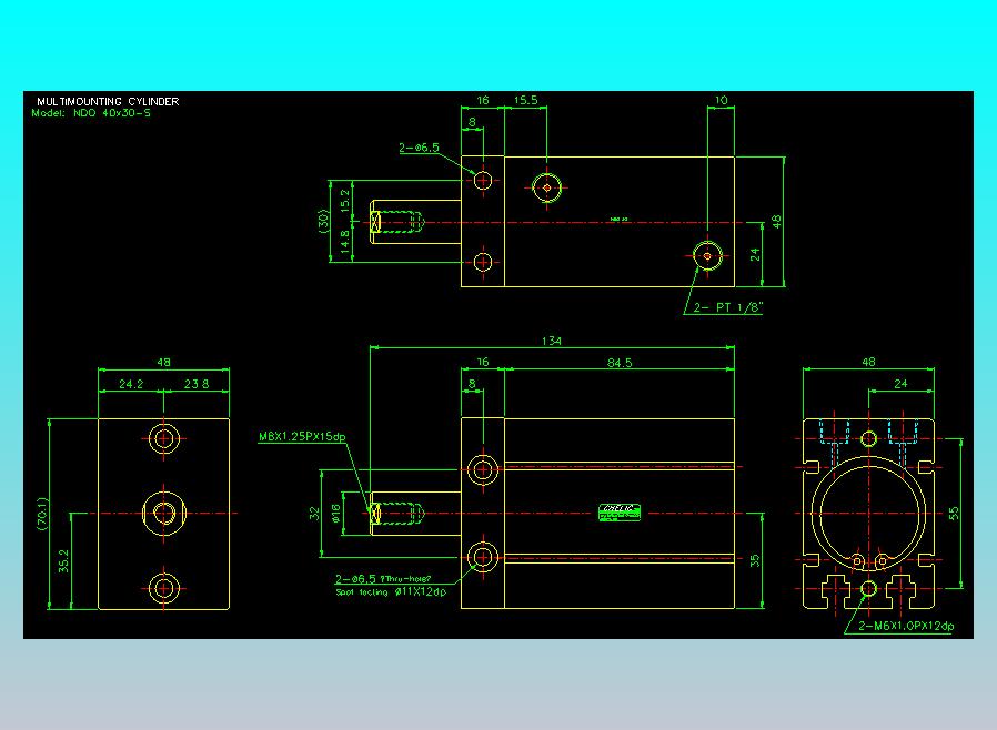 气立可CHELIC气缸油缸2D-NDO40x30-S