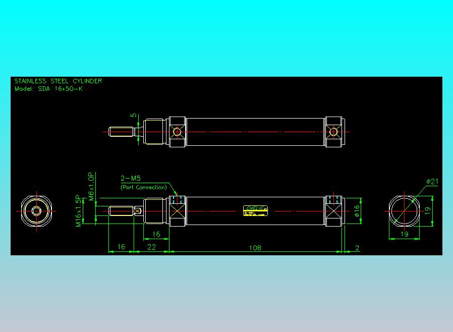 气立可CHELIC气缸油缸2D-SDA16x50-K