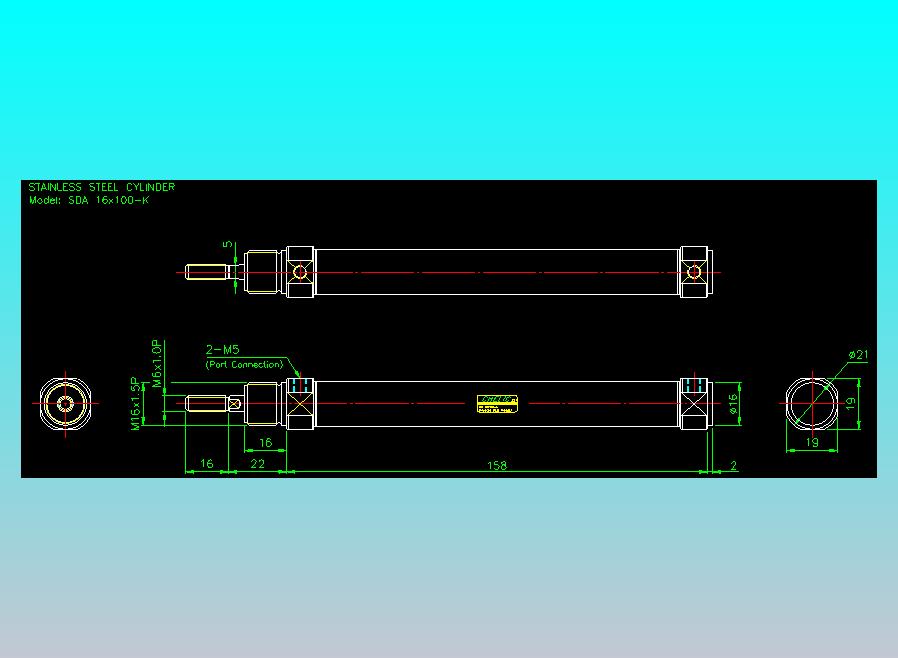 气立可CHELIC气缸油缸2D-SDA16x100-K