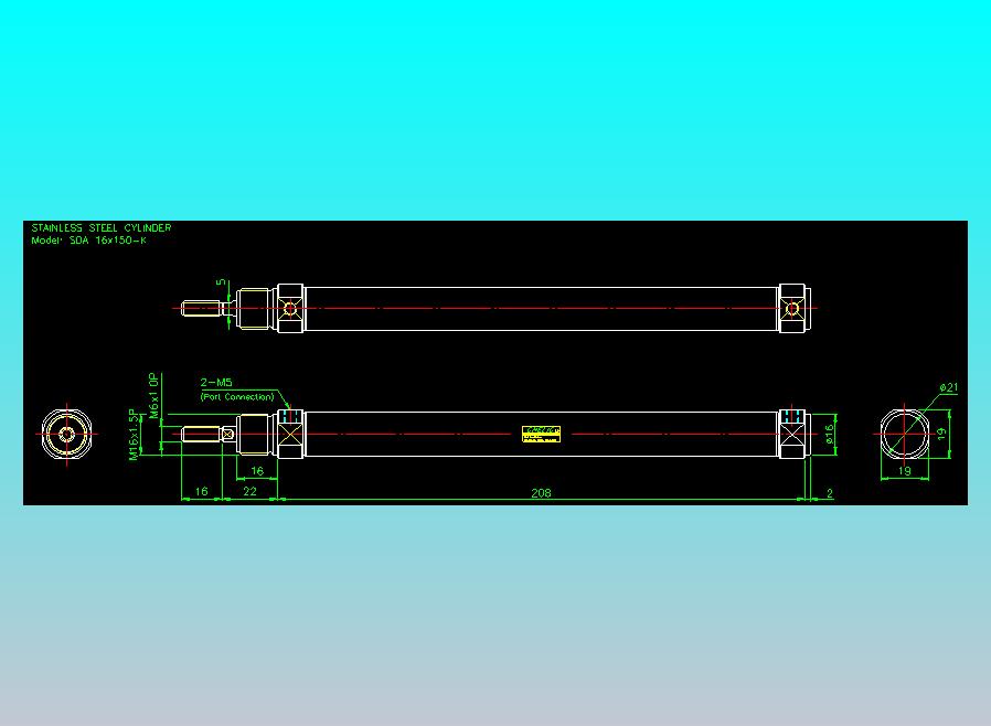 气立可CHELIC气缸油缸2D-SDA16x150-K