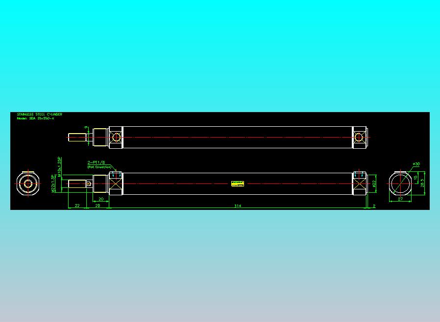 气立可CHELIC气缸油缸2D-SDA25x250-K
