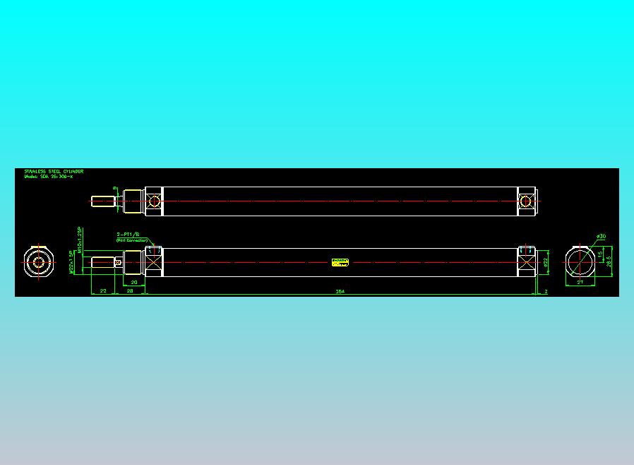气立可CHELIC气缸油缸2D-SDA25x300-K