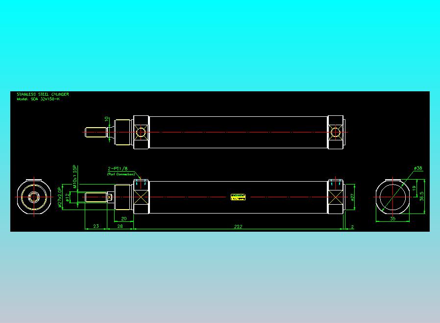 气立可CHELIC气缸油缸2D-SDA32x150-K