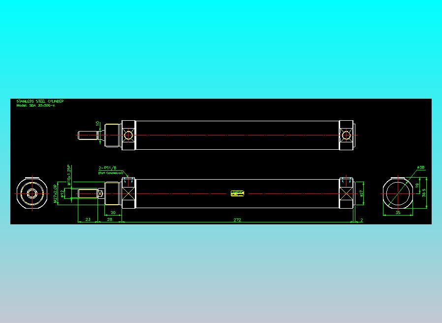 气立可CHELIC气缸油缸2D-SDA32x200-K