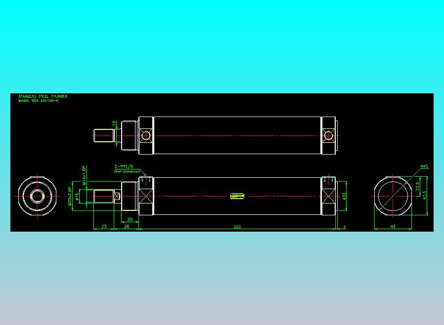 气立可CHELIC气缸油缸2D-SDA40x150-K