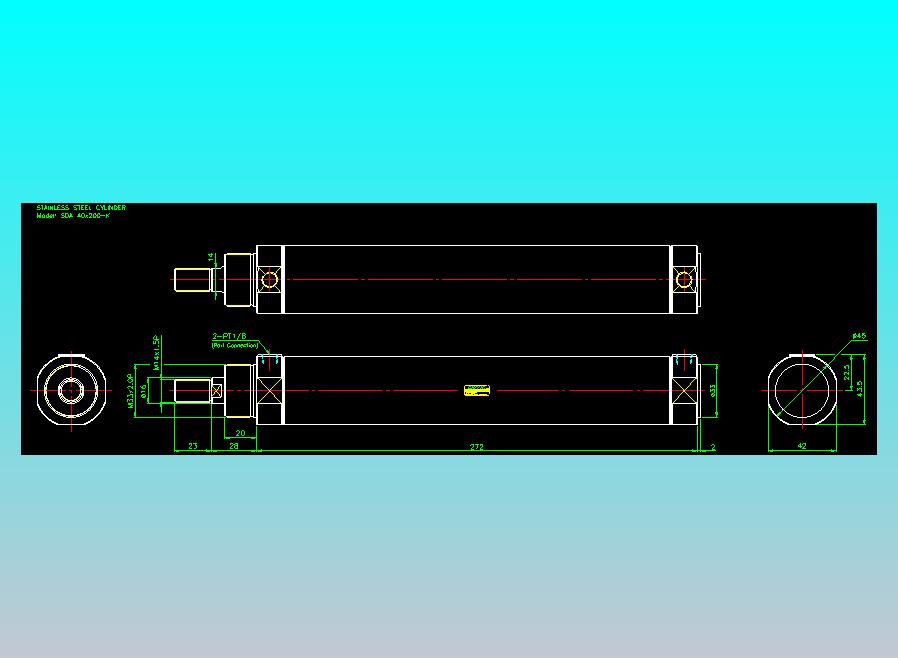 气立可CHELIC气缸油缸2D-SDA40x200-K