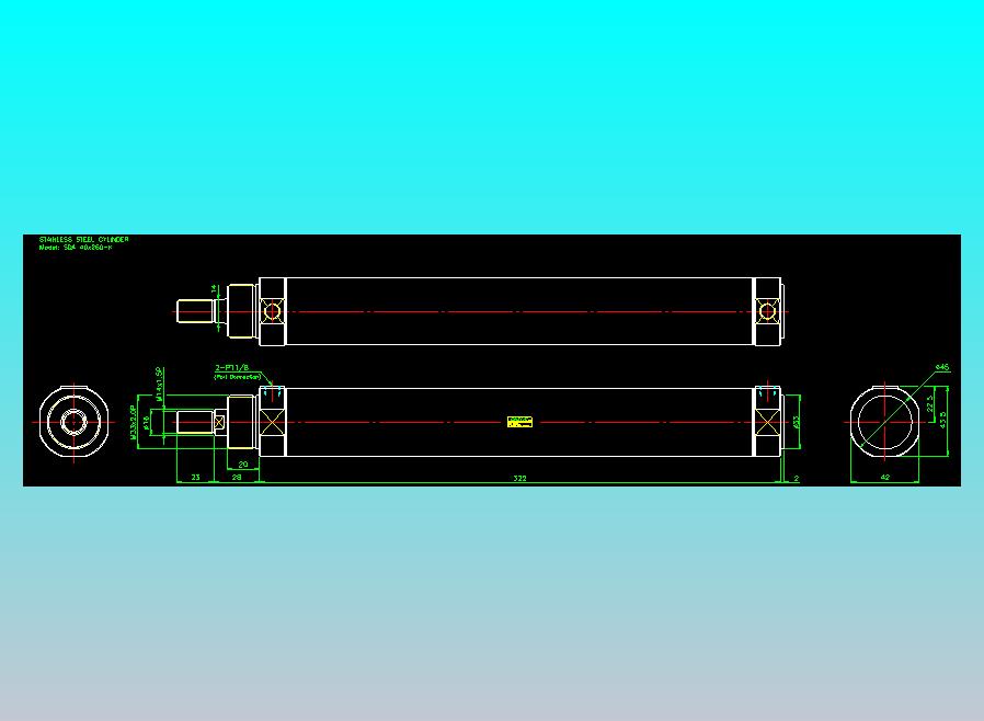 气立可CHELIC气缸油缸2D-SDA40x250-K