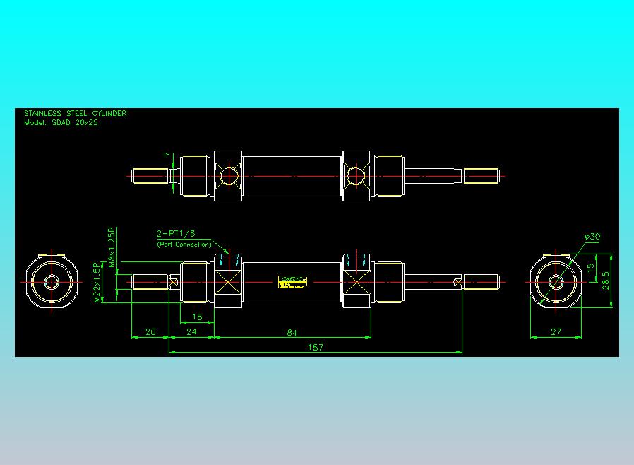 气立可CHELIC气缸油缸2D-SDAD20x25