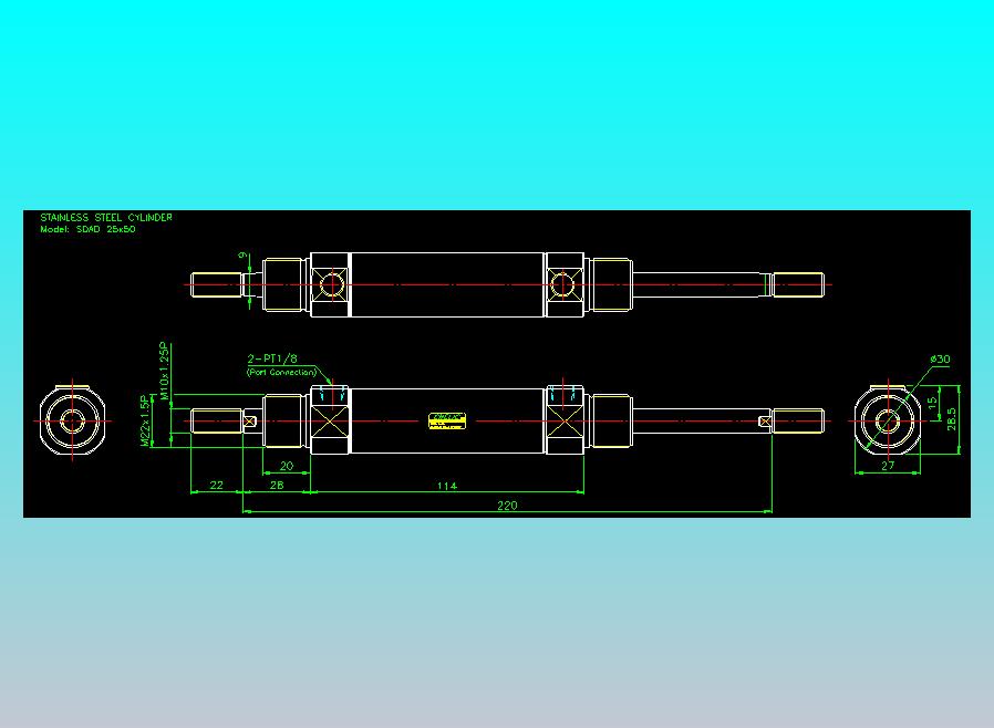 气立可CHELIC气缸油缸2D-SDAD25x50