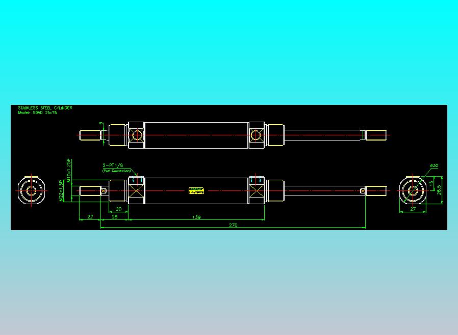气立可CHELIC气缸油缸2D-SDAD25x75
