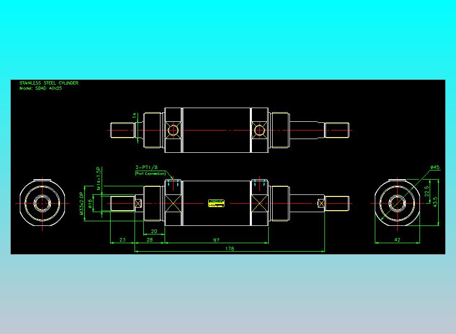 气立可CHELIC气缸油缸2D-SDAD40x25