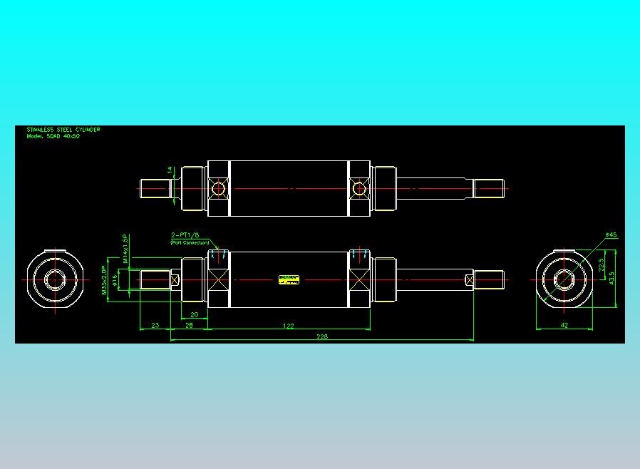 气立可CHELIC气缸油缸2D-SDAD40x50