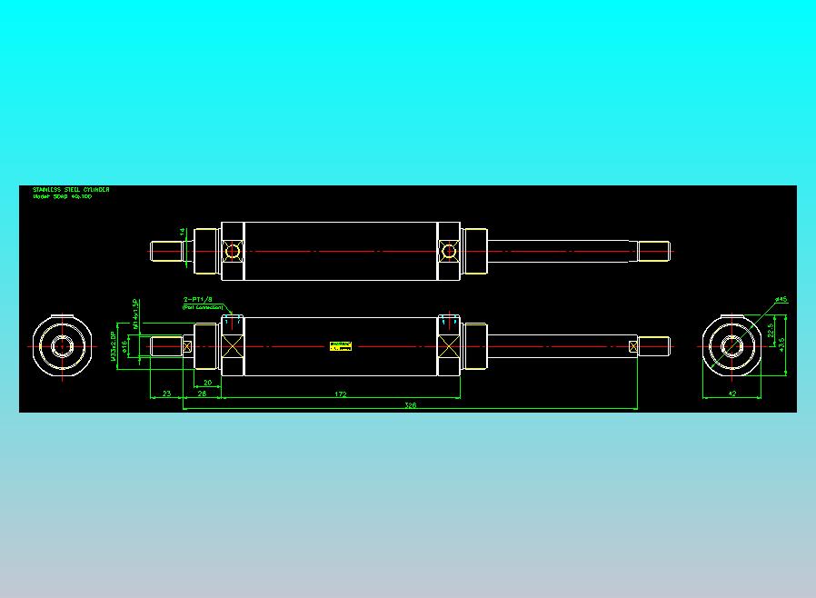 气立可CHELIC气缸油缸2D-SDAD40x100