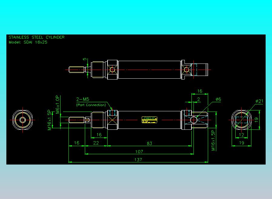 气立可CHELIC气缸油缸2D-SDAI16x25