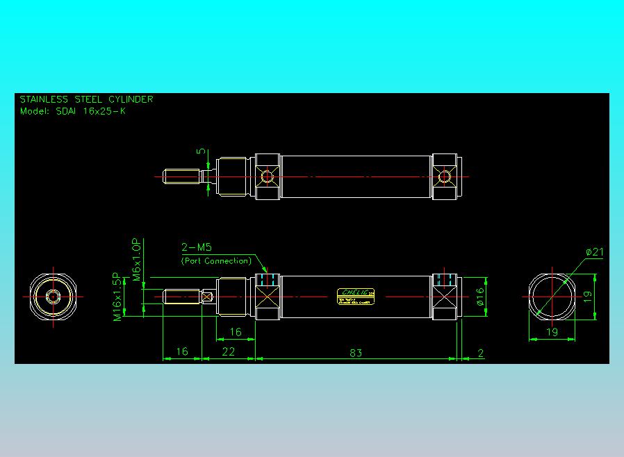 气立可CHELIC气缸油缸2D-SDAI16x25-K