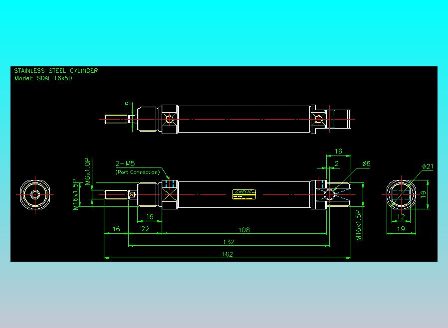 气立可CHELIC气缸油缸2D-SDAI16x50