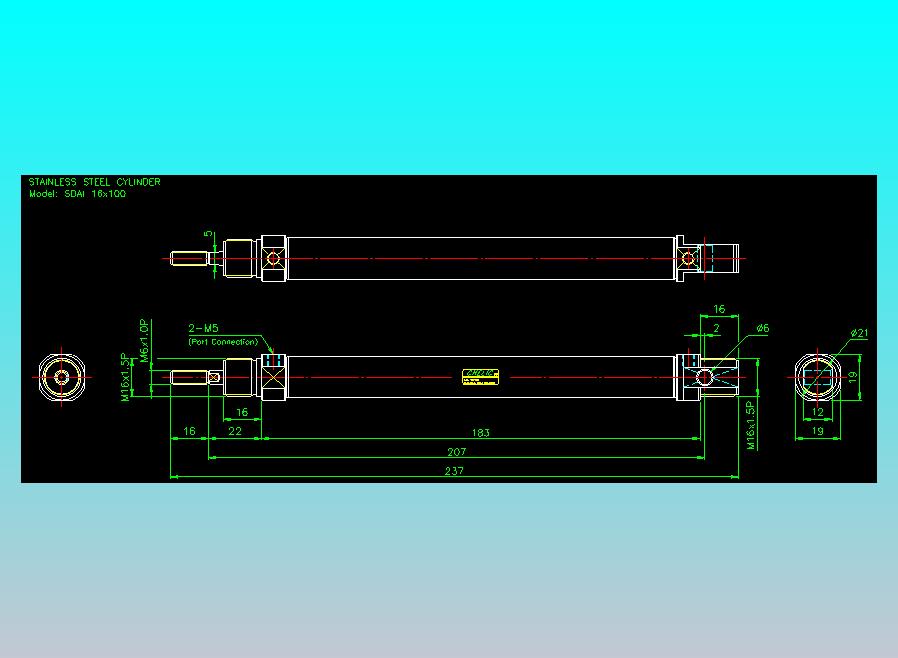 气立可CHELIC气缸油缸2D-SDAI16x100