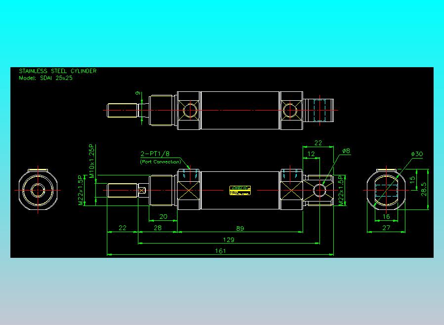 气立可CHELIC气缸油缸2D-SDAI25x25
