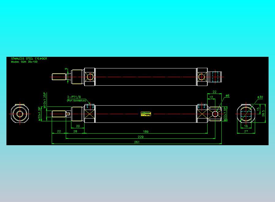 气立可CHELIC气缸油缸2D-SDAI25x100
