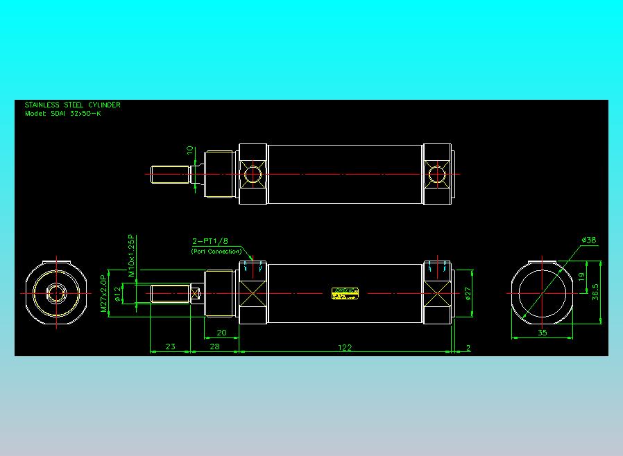 气立可CHELIC气缸油缸2D-SDAI32x50-K