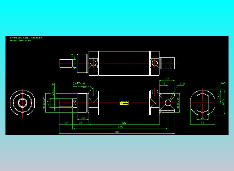气立可CHELIC气缸油缸2D-SDAI40x50