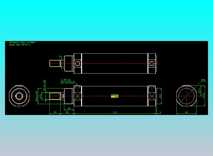 气立可CHELIC气缸油缸2D-SDAI40x75-K