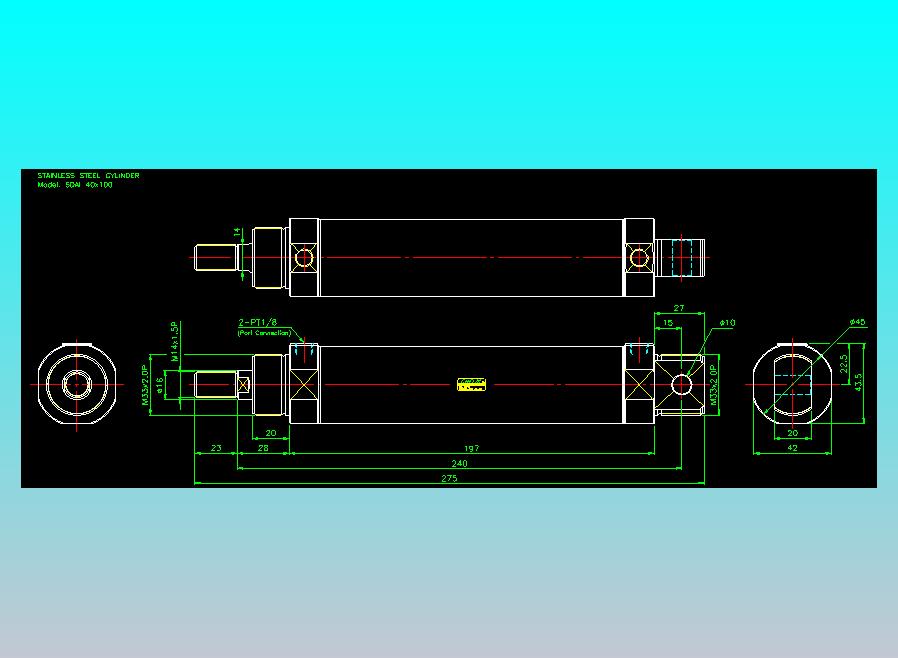 气立可CHELIC气缸油缸2D-SDAI40x100