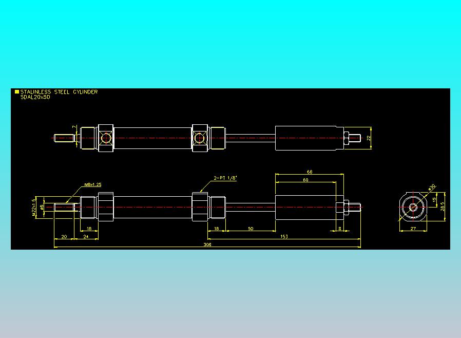 气立可CHELIC气缸油缸2D-SDAL20x50