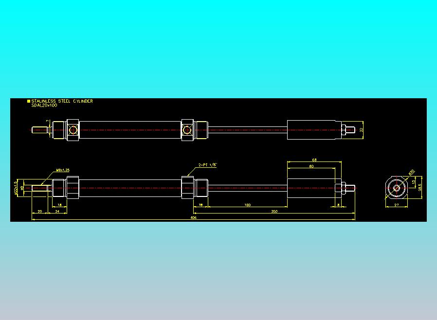 气立可CHELIC气缸油缸2D-SDAL20x100