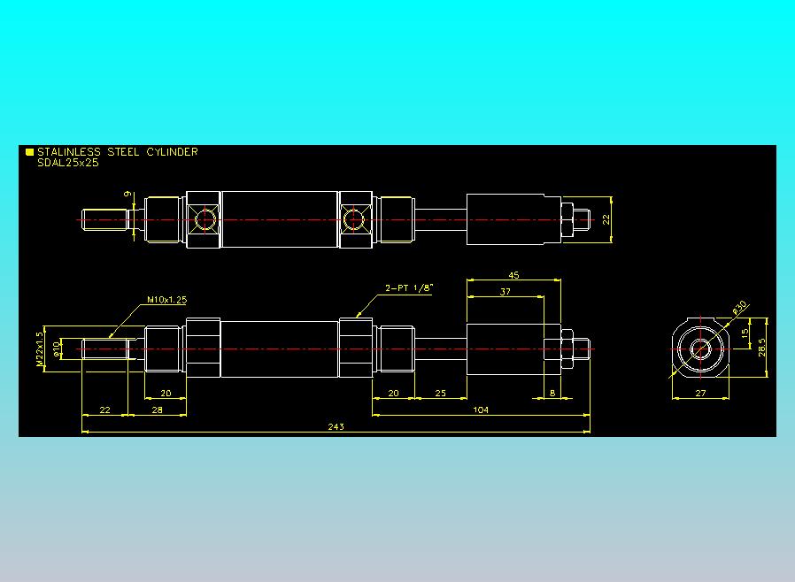 气立可CHELIC气缸油缸2D-SDAL25x25