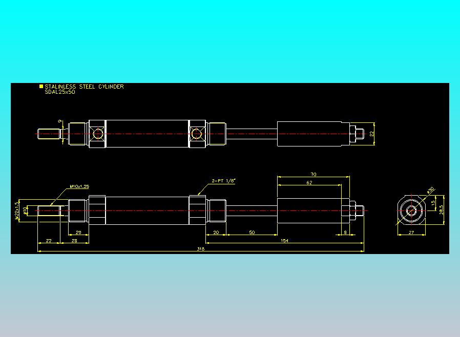 气立可CHELIC气缸油缸2D-SDAL25x50